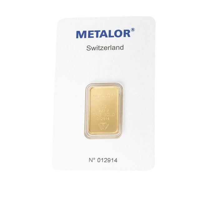 Sztabka Metalor 10 gramów Złota
