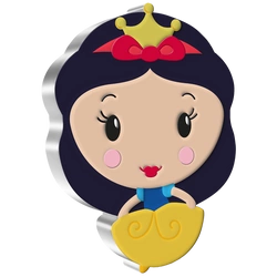 Niue: Disney - Snow White Chibi Coin kolorowany 1 uncja Srebra 2021 Proof