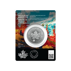 Kanadyjski Liść Klonowy Treasured 1 uncja Srebra 2025 Wolf Privy Mark