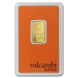 Sztabka Valcambi 5 gramów Złota