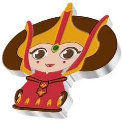 Niue: Star Wars - Padmé Amidala Chibi Coin kolorowany 1 uncja Srebra 2022 Proof