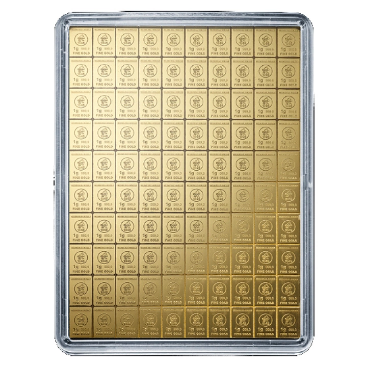 Sztabka Heimerle Meule 100 x 1 gram Złota CombiBar