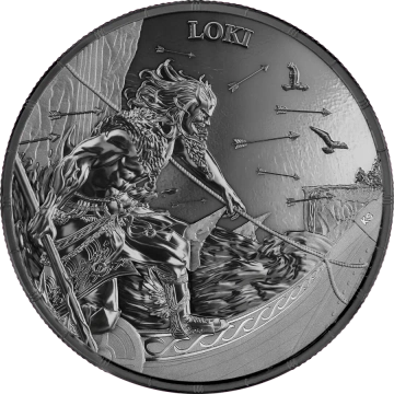 Ragnarök: Loki 1 uncja Srebra 2025 (Black Silver)