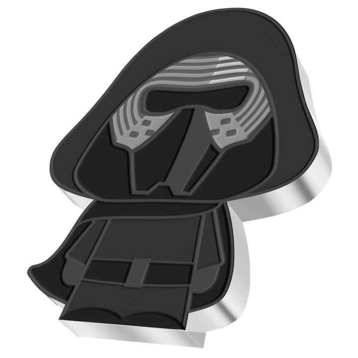 Niue: Star Wars - Kylo Ren Chibi Coin kolorowany 1 uncja Srebra 2021 Proof