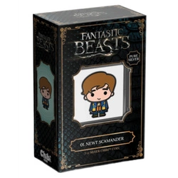 Niue: Fantastic Beasts - Newt Scamander Chibi Coin kolorowany 1 uncja Srebra 2021 Proof