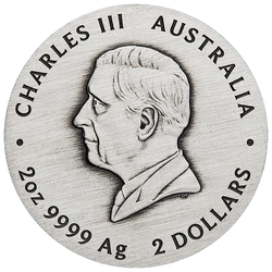 Perth Mint: Lunar III - Rok Konia 2 uncje Srebra 2026 Antiqued Coin