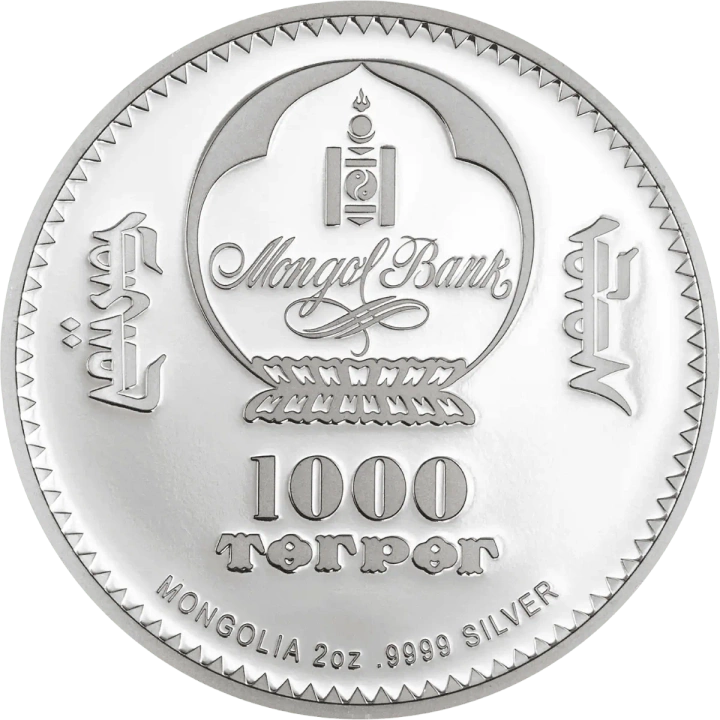 Mongolia: Peter Carl Fabergé – Peter the Great pozłacany 2 uncje Srebra 2026 Proof