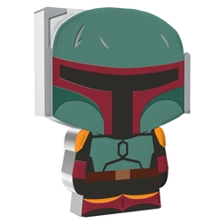 Niue: Star Wars - Boba Fett Chibi Coin kolorowany 1 uncja Srebra 2022 Proof