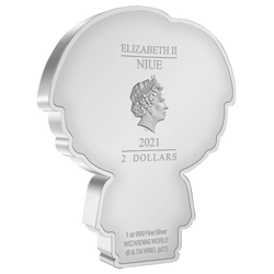 Niue: Harry Potter - Harry Potter Pyjama Chibi Coin kolorowany 1 uncja Srebra 2021 Proof