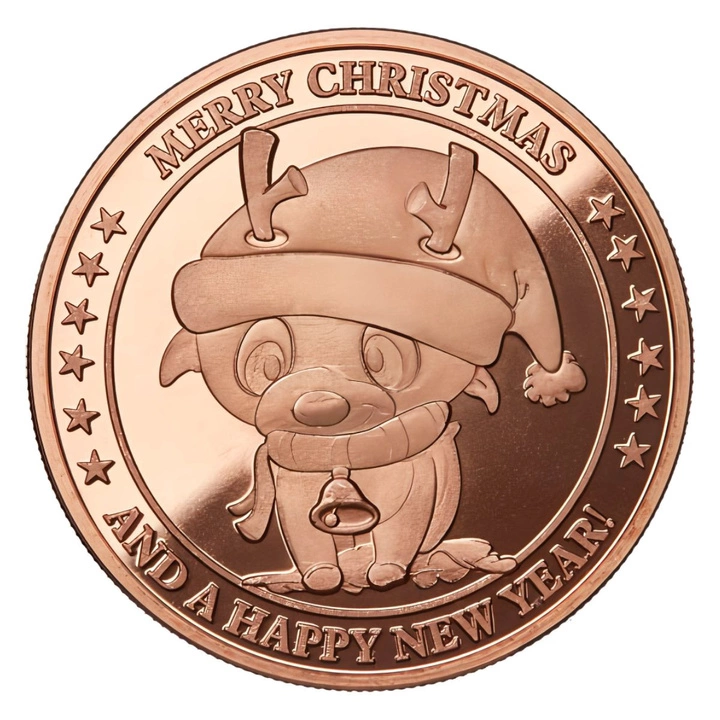 Baby Cartoon Rudolph 1 uncja Miedzi