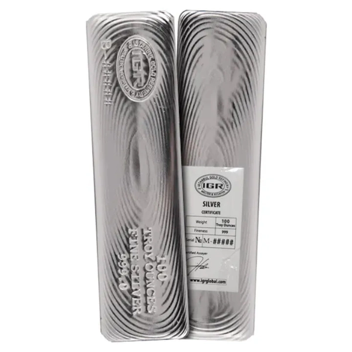 Sztabka IGR 100 uncji Srebra