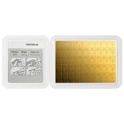 Sztabka Heraeus 50 x 1 gram Złota CombiBar