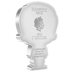 Niue: Star Trek - Leonard McCoy Chibi Coin kolorowany 1 uncja Srebra 2022 Proof