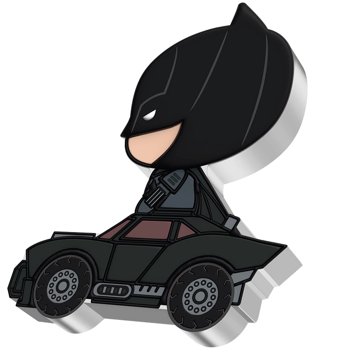 Niue: The Batman - Batman Day Chibi Coin kolorowany 2 uncje Srebra 2022 Proof