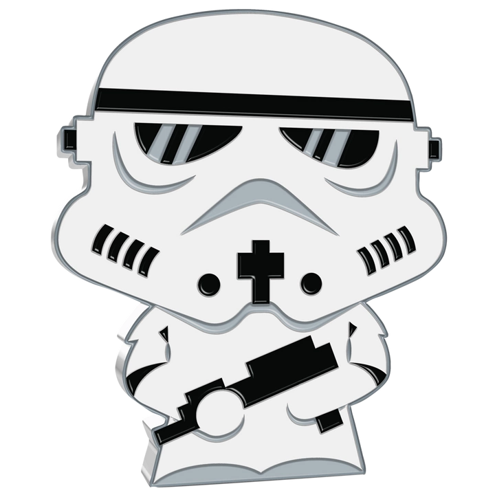 Niue: Star Wars - Stormtrooper Chibi Coin kolorowany 1 uncja Srebra 2020 Proof