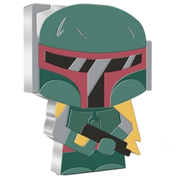 Niue: Star Wars - Boba Fett Chibi Coin kolorowany 1 uncja Srebra 2020 Proof
