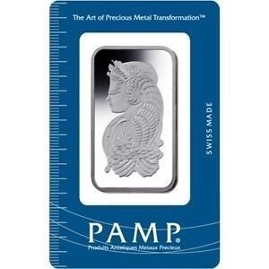 50 gramów Sztabka Srebra Pamp Fortuna