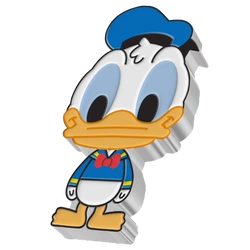 Niue: Disney - Donald Chibi Coin kolorowany 1 uncja Srebra 2021 Proof