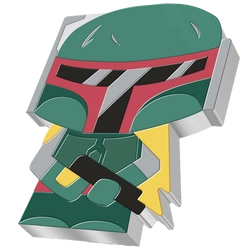 Niue: Star Wars - Boba Fett Chibi Coin kolorowany 1 uncja Srebra 2020 Proof