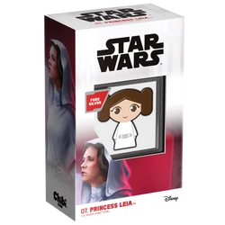 Niue: Star Wars - Princess Leia Chibi Coin kolorowany 1 uncja Srebra 2021 Proof