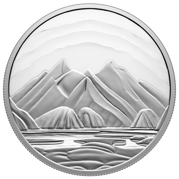 Canada: Baffin Island Mountains by Lawren S. Harris 5 uncji Srebra 2025 Proof