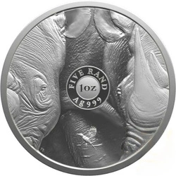 Big Five: Rhino 1 uncja Srebra 2025