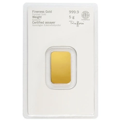 Sztabka Heraeus 5 gramów Złota