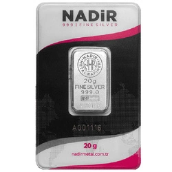 Sztabka Nadir 20 gramów Srebra