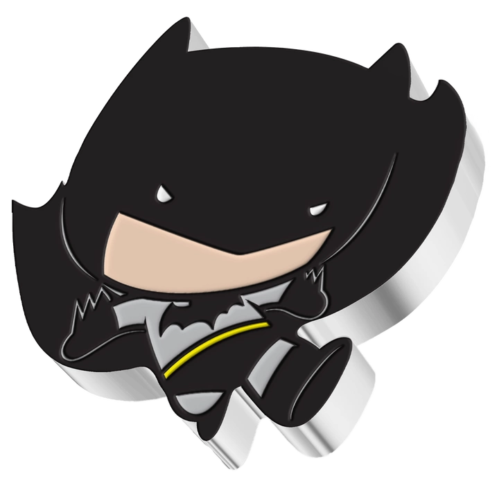 Niue: DC Comics - Batman Flying Chibi Coin kolorowany 1 uncja Srebra 2021 Proof