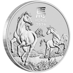 Perth Mint: Lunar III - Rok Konia 5 uncji Srebra 2026