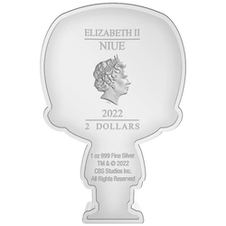 Niue: Star Trek - Data Chibi Coin kolorowany 1 uncja Srebra 2022 Proof