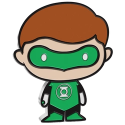 Niue: DC Comics - Green Lantern Chibi Coin kolorowany 1 uncja Srebra 2020 Proof