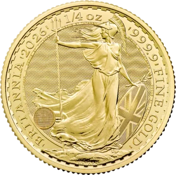 Britannia 1/4 uncji Złota 2026