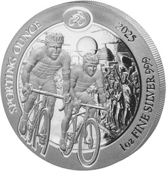 Rwanda: Sporting Ounce 1 uncja Srebra 2025