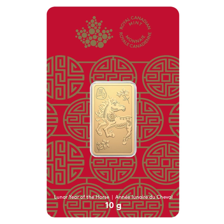 Sztabka The Royal Canadian Mint - Lunar Year of the Horse 10 gramów Złota 2026