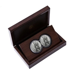 Big Five: Zestaw Rhino 2 x 1 uncja Srebra 2025 Proof Doublecap