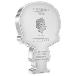 Niue: Star Trek - Montgomery Scott Chibi Coin kolorowany 1 uncja Srebra 2022 Proof
