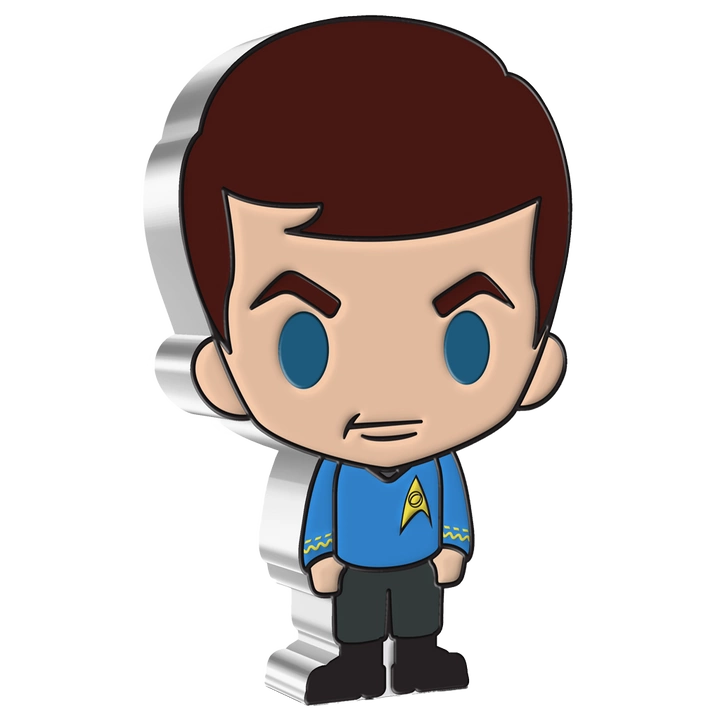 Niue: Star Trek - Leonard McCoy Chibi Coin kolorowany 1 uncja Srebra 2022 Proof