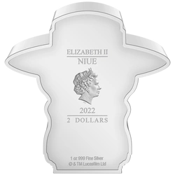 Niue: Star Wars - Cad Bane Chibi Coin kolorowany 1 uncja Srebra 2022 Proof