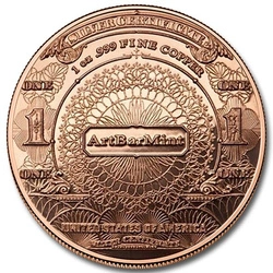 $1 Banknote 1 uncja Miedzi