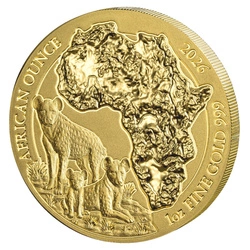 Rwanda: African Ounce - Spotted Hyena 1 uncja Złota 2026