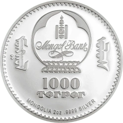 Mongolia: Peter Carl Fabergé – Peter the Great pozłacany 2 uncje Srebra 2026 Proof