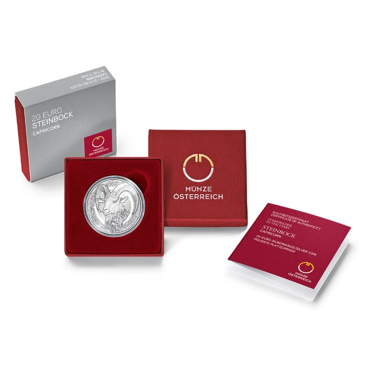 In The Stars - Koziorożec 20 Euro Srebro 2025 Proof