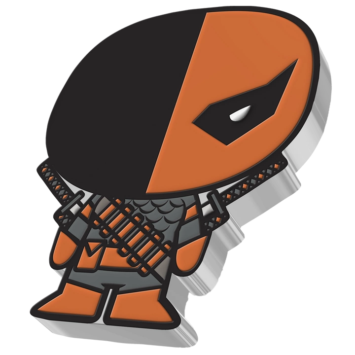 Niue: DC Comics - Deathstroke Chibi Coin kolorowany 1 uncja Srebra 2021 Proof