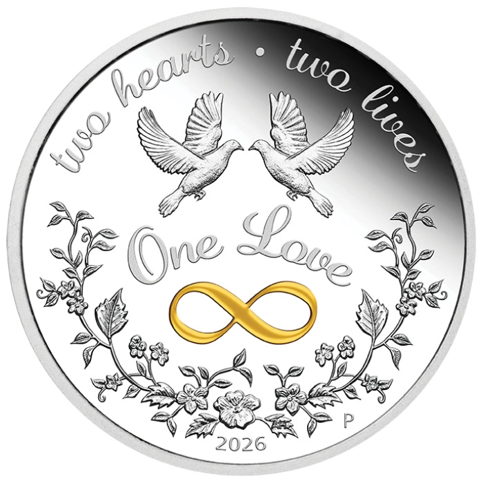 One Love kolorowany 1 uncja Srebra 2026 Proof