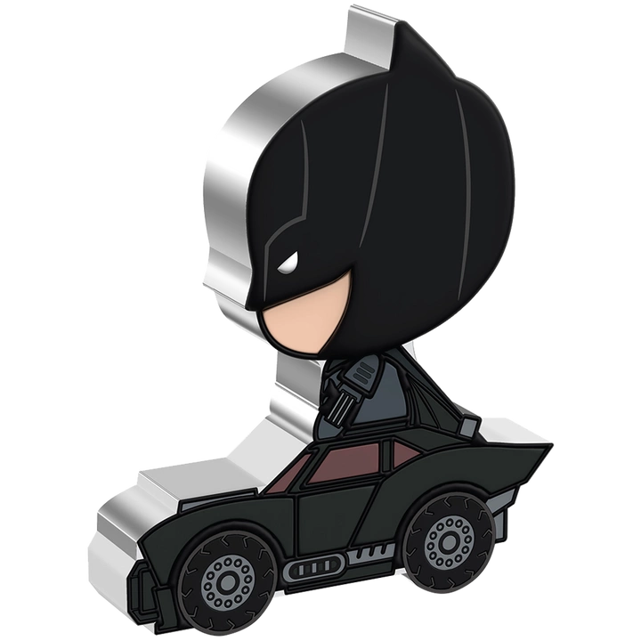 Niue: The Batman - Batman Day Chibi Coin kolorowany 2 uncje Srebra 2022 Proof