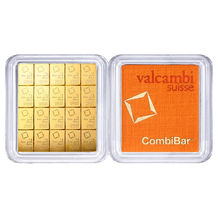 Sztabka Valcambi 20 x 1 gram Złota CombiBar