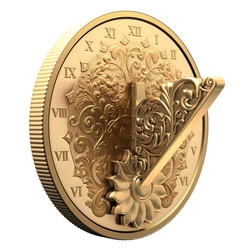 Canada: The Gilded Sundial pozłacany 1 uncja Srebra 2025 Proof