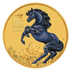 Perth Mint: Lunar III - Rok Konia Kolorowany 1/10 uncji Złota 2026