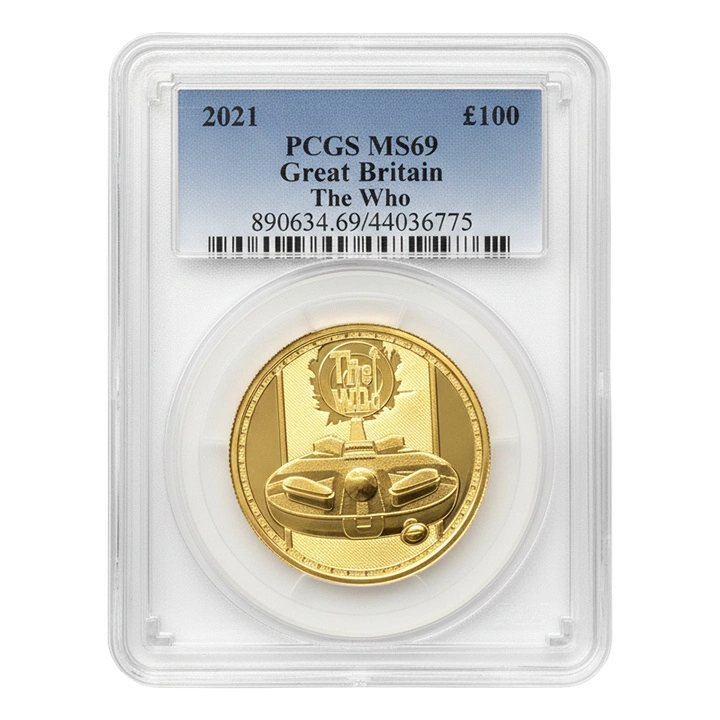 THE WHO 1 uncja Złota 2021 PCGS MS69